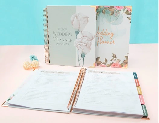 Luxury Custom Binder Wed Planner Set Pink My Wedding Planner Book