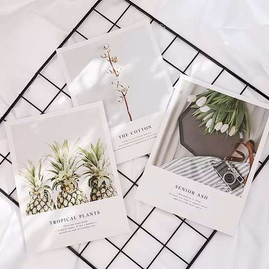 Atacado lindo design floral paisagem arte cartão cartão de aniversário amigo